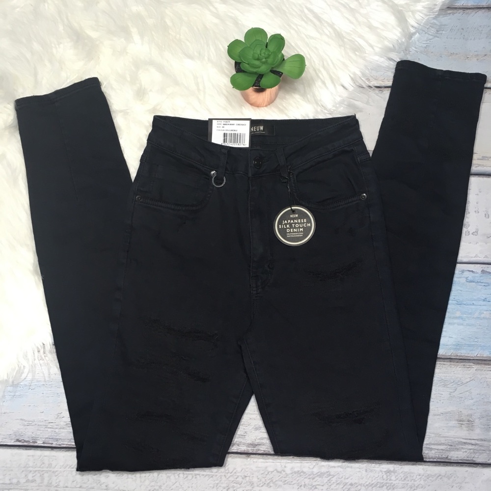 NEUW NWOT Marilyn Manson navy skinny pants size 9R